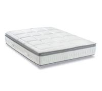 Douce Lune Le Matelas Cachemire Hybride : Ressorts Ensachés & Mémoire de Forme HD 60 kg/m³ & Mousse à Cellules Ouvertes - Épaisseur 28 cm - Soutien Ferme | Accueil Moelleux - Prometheus 160 x 200 cm