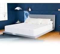Douce Lune Matelas 180x200 2 Places Nuage Plus - Mémoire de Forme 60 kg/m³ Haute Qualité - Ép. 25 Cm - Housse Intégrée Déhoussable Hypoallergénique, Anti Acarien et Punaises de Lit (Lavable)