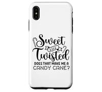 Douce mais tordue, est-ce Que ça Fait de Moi Une Blague Amusante sur la Canne à Sucre Coque pour iPhone XS Max