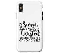 Douce mais tordue, est-ce Que ça Fait de Moi Une Blague Amusante sur la Canne à Sucre Coque pour iPhone X/XS