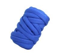 Douce Moelleuse Laine Geante, Fil de coton ultra épais 1 kg, tissé à la main, doux, anti-collision, for coussin d'enfant, nid for animaux compagnie, cheveux raides(Sapphire Blue)