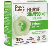 DOUCE NATURE-Fleur de shampoing cheveux gras bio. Le sachet de 85 g