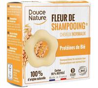 DOUCE NATURE-Fleur de shampoing cheveux normaux bio. Le sachet de 85 g