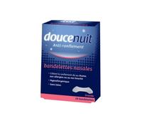 Douce Nuit Bandelettes Nasales AntiRonflement Grande Taille 20 unités