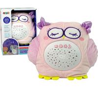 Douce peluche hibou projecteur d'étoiles mélodie