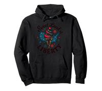 Douce Terre de liberté Sweat à Capuche, Unisexe pour Adultes, Noir, XL
