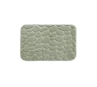 Douceur d interieur - Tapis de bain à mémoire de forme Galet - 50 x 80 cm - Vert - Galet