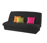 Douceur d'Intérieur 1603194 Housse de Clic Clac Mat avec Bande Socle en Polyester Noir 200 x 185 cm