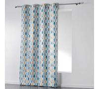 Douceur d'Intérieur 1606327 PALPITO Rideau à œillets Polyester Blanc 140 x 260 cm