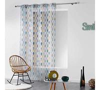 Douceur d'Intérieur 1624725 PALPITO Panneau à œillets Polyester Blanc 140 x 240 cm