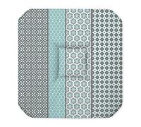 Douceur d'Intérieur 1721998 DAMARA Galette de 4 rabats Polyester Ciel 36 x 36 cm