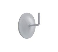 Douceur d'Intérieur, 2 Crochet décoratif adhésif (Diamètre 3 cm) Cd2 Gris, Peint