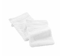 Douceur d'Intérieur 2 Gants de Toilette (15 x 21 cm) Elegance Blanc, 100% Coton Uni