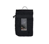 Douceur d'Intérieur Gants de toilette Tendresse 2 pièces 15×21 cm Noir 100% coton