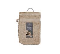 Douceur d'Intérieur Gants de toilette Tendresse 2 gants 15×21 cm Éponge unie 100% coton Taupe