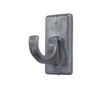Douceur d'Intérieur, 2 Support Bistrot 12mm Courts Sbc12 Gris, Polypropylène