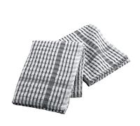 Douceur d'Intérieur, 2 Torchons (50 x 70 cm) Mineo Anthracite, Eponge Mineur