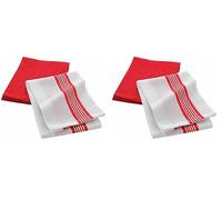 Douceur d'Intérieur, 2 Torchons (50 x 70 cm) Suzette, Coton Nid d'abeille (Lot de 2)