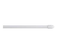 Douceur d'Intérieur, 2 Vitrage Ronde Extensible 7 mm (80 < 110 cm) Vr07 Blanc, Métal