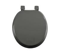 douceur d'intérieur, Abattant de Wc (37 x 47 cm) Vitamine Anthracite, MDF