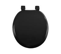 douceur d'intérieur, Abattant de Wc (37 x 47 cm) Vitamine Noir, MDF