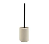 douceur d'intérieur, Brosse WC (Ø 10 x 40 cm) Granite Sable, Polyrésine Unie