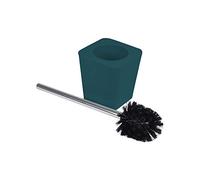 Douceur d'Intérieur Brosse WC 11,6 x 11,6 x 38,2 cm – Bleu/Émeraude – Plastique Soft Touch