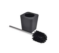 Douceur d'Intérieur Brosse WC Vitamine – Plastique Soft Touch Noir 11,6 x 11,6 x 38,2 cm