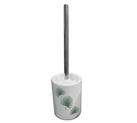 Douceur d'Intérieur, Brosse WC (Diamètre 10 x 37 cm) Jungly Vert, Céramique Imprimée