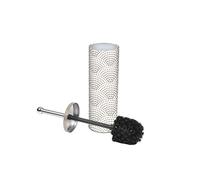 Douceur d'Intérieur, Brosse WC (Diamètre 9,4 x 38,5 cm) Mineral Marron, Métal Imprimé