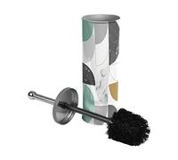 douceur d'intérieur, Brosse WC (Diamètre 9.5 x 37 cm) Geomarbre Bleu, Métal Imprimé
