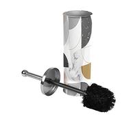 Douceur d'Intérieur, Brosse WC (Diamètre 9.5 x 37 cm) Geomarbre Rose, Métal Imprimé