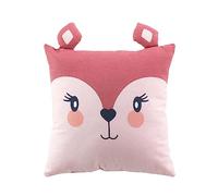 Coussin carré tête de Biche 40x40 cm Rose