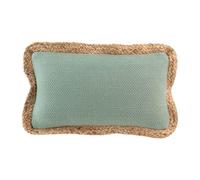 Douceur d'Intérieur, Coussin Déhoussable (30 x 50 cm) Akina Sauge, Coton & Polyester avec Jute