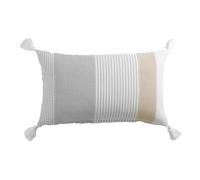Douceur d'Intérieur, Coussin Déhoussable (30 x 50 cm) Iliade Blanc, Coton & Polyester Tissé