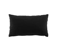 Douceur d'Intérieur, Coussin Déhoussable (30 x 50 cm) Twily Noir, Coton/Polyester Recyclé