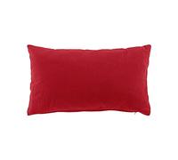 Douceur d'Intérieur, Coussin Déhoussable (30 x 50 cm) Twily Rouge, Coton/Polyester Recyclé