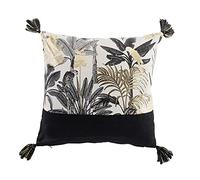 Douceur d'Intérieur – Coussin déhoussable Karaba – 40 x 40 cm – Coton imprimé métallisé