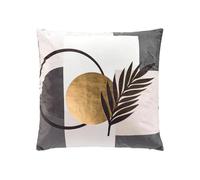 Douceur d'Intérieur, Coussin Déhoussable (45 x 45 cm) Clarity, Velours Imprimé Métallisé