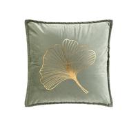 Douceur d'Intérieur – Coussin déhoussable Glama – Velours imprimé métallisé – 45 x 45 cm
