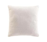 Douceur d'Intérieur, Coussin Déhoussable (45 x 45 cm) Pauline Naturel, Polyester & Lin