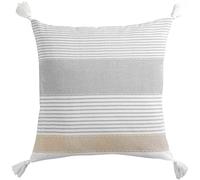 Douceur d'Intérieur, Coussin Déhoussable (60 x 60 cm) Iliade Blanc, Coton & Polyester Tissé
