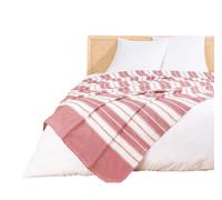 douceur d'intérieur, Couvre-Lit (180 x 220 cm) Abby Marsala, Coton & Polyester Jacquard