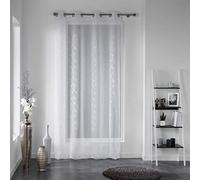douceur d'interieur DALYA Panneau à œillets, Polyester, Blanc, 240x140 cm