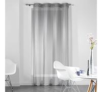 Douceur d'Intérieur Dandy Panneau A Oeillets 140 x 240 cm Voile Fils Coupes Dandy Gris Polyester 240 x 140 cm