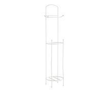 Douceur d'Intérieur, Dérouleur Papier WC avec Réserve (H 65 x Ø 15 cm) Filano Blanc, Métal Uni