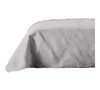 Douceur d'intérieur - Dessus de lit matelassé DEER - Microfibre unie - 220 x 240 cm - Gris - Douceur d'intérieur Gris