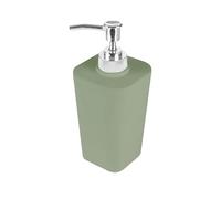 Douceur d'Intérieur, Distributeur Savon (7,3 x 7,3 x 18 cm) Vitamine Sdb Sauge, Plastique Uni Soft Touch