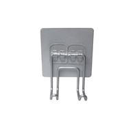 douceur d'intérieur, Double Crochet à Pad Adhésif (6,5 x 5,5 x 4,5 cm) Filaire Aluminium Chrome, Métal