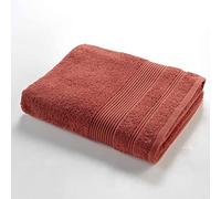 Douceur d'Intérieur Drap de bain Tendresse – 90 x 150 cm, éponge unie 100% coton – Terracotta
